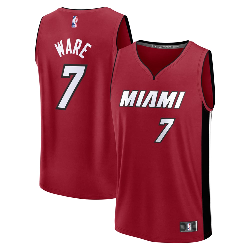 Maillot Kel'el Ware Miami Heat Fast Break Statement Edition - Red