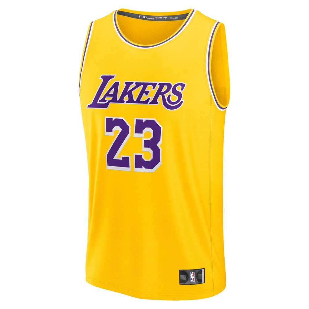 Maillot LeBron James Los Angeles Lakers Fast Break Icon Edition - Gold
