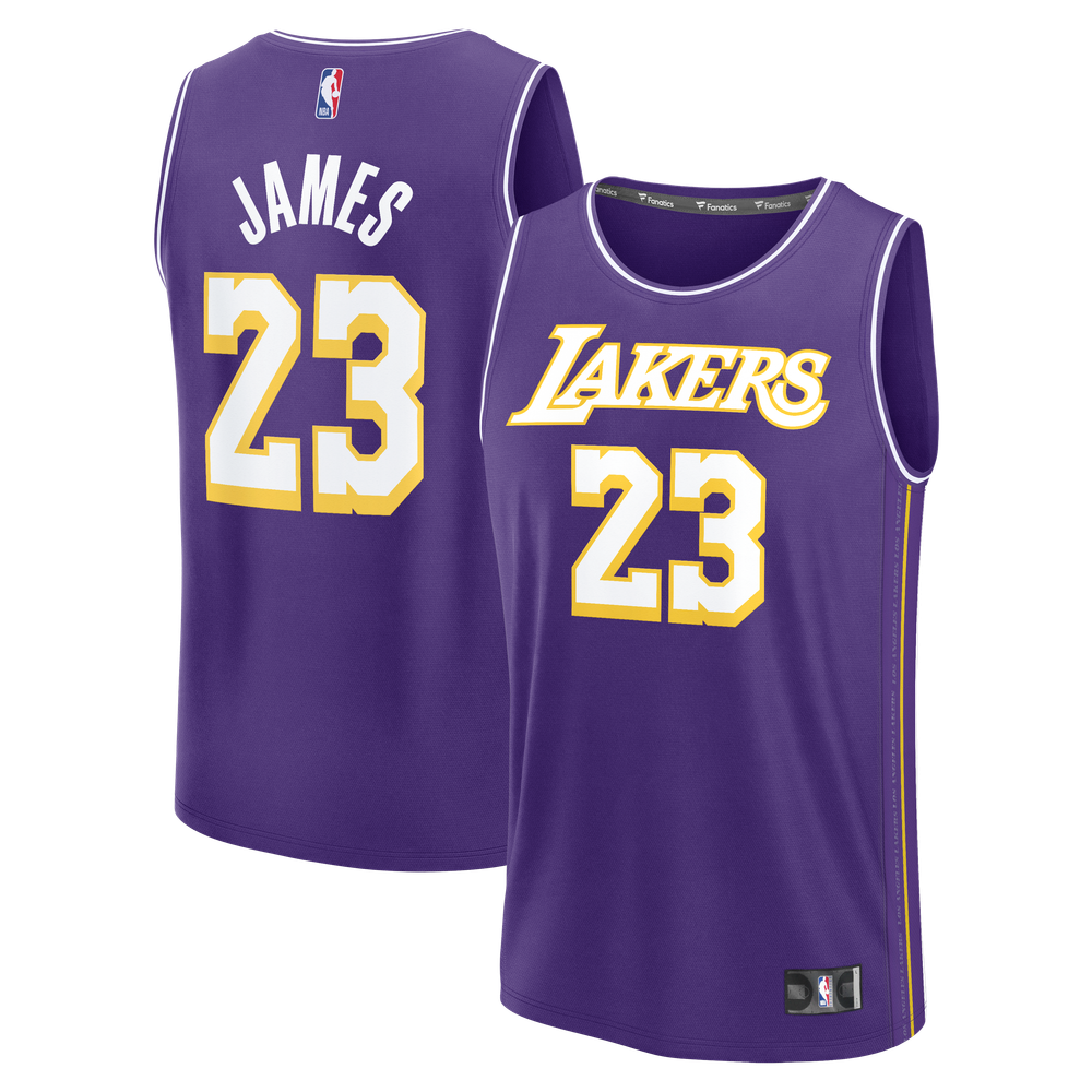 Maillot LeBron James Los Angeles Lakers Fast Break Statement Edition - Purple
