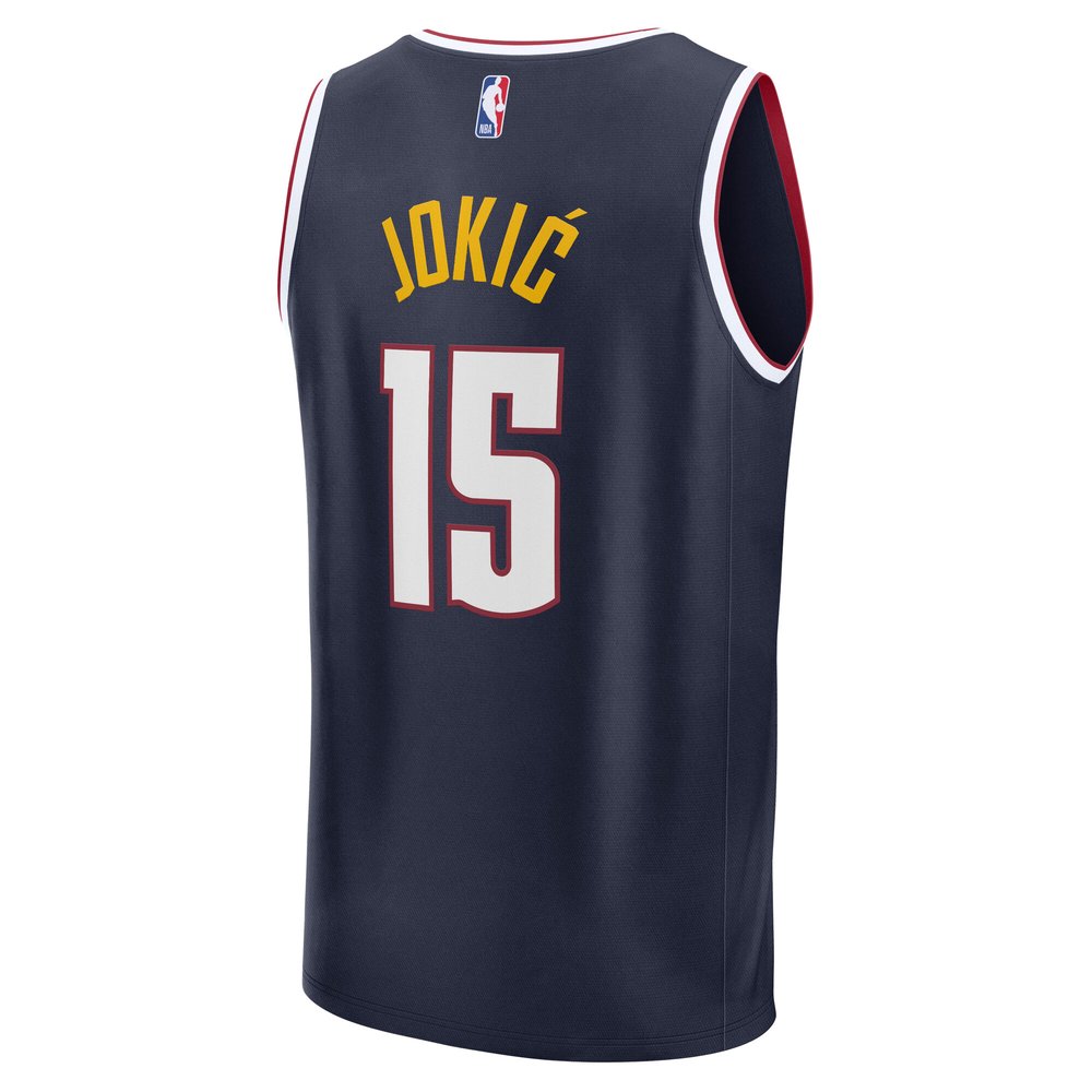 Maillot Nikola Jokic Denver Nuggets Fast Break Icon Edition - Navy