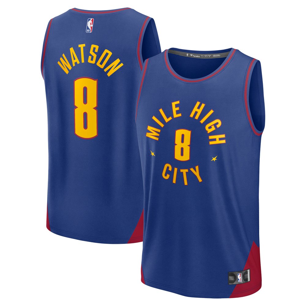 Maillot Peyton Watson Denver Nuggets Fast Break Statement Edition - Blue