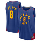 Maillot Peyton Watson Denver Nuggets Fast Break Statement Edition - Blue
