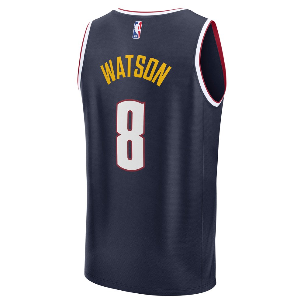 Maillot Peyton Watson Denver Nuggets Fast Break Icon Edition - Navy