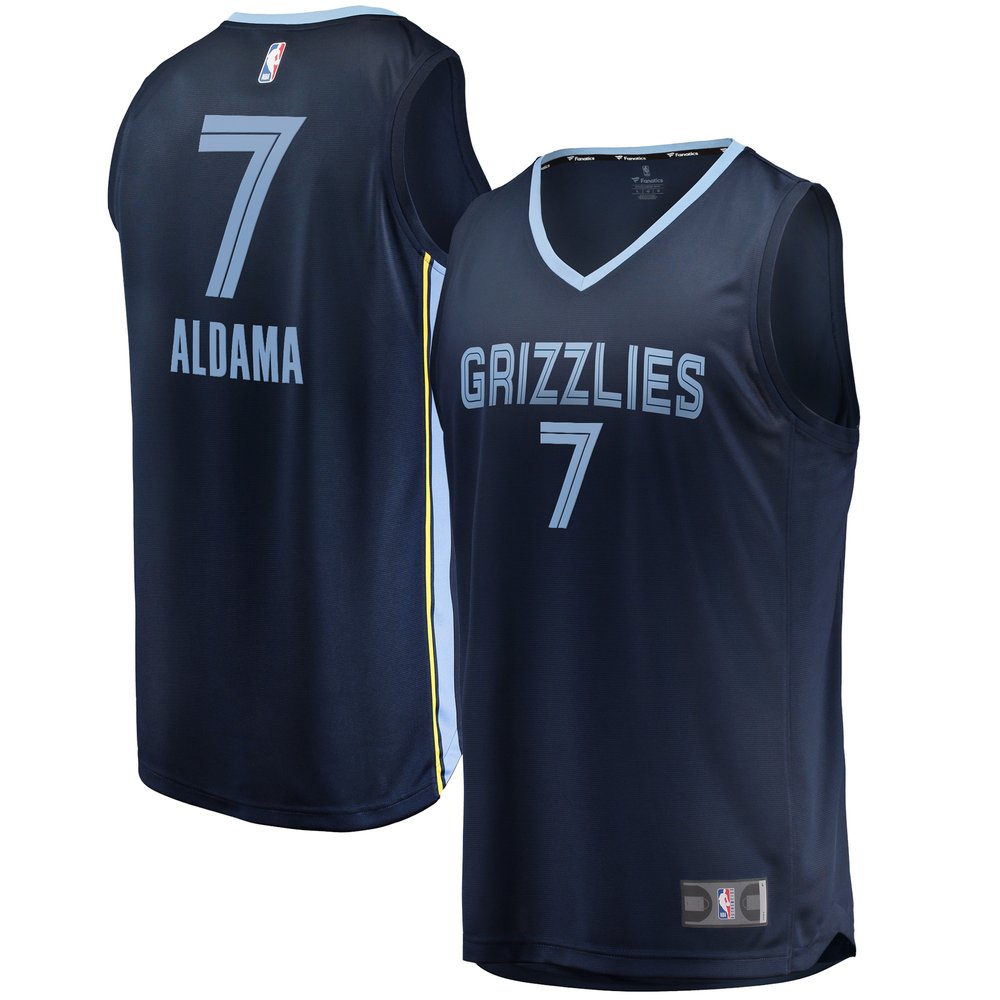 Maillot Santi Aldama Memphis Grizzlies Fast Break Icon Edition - Navy