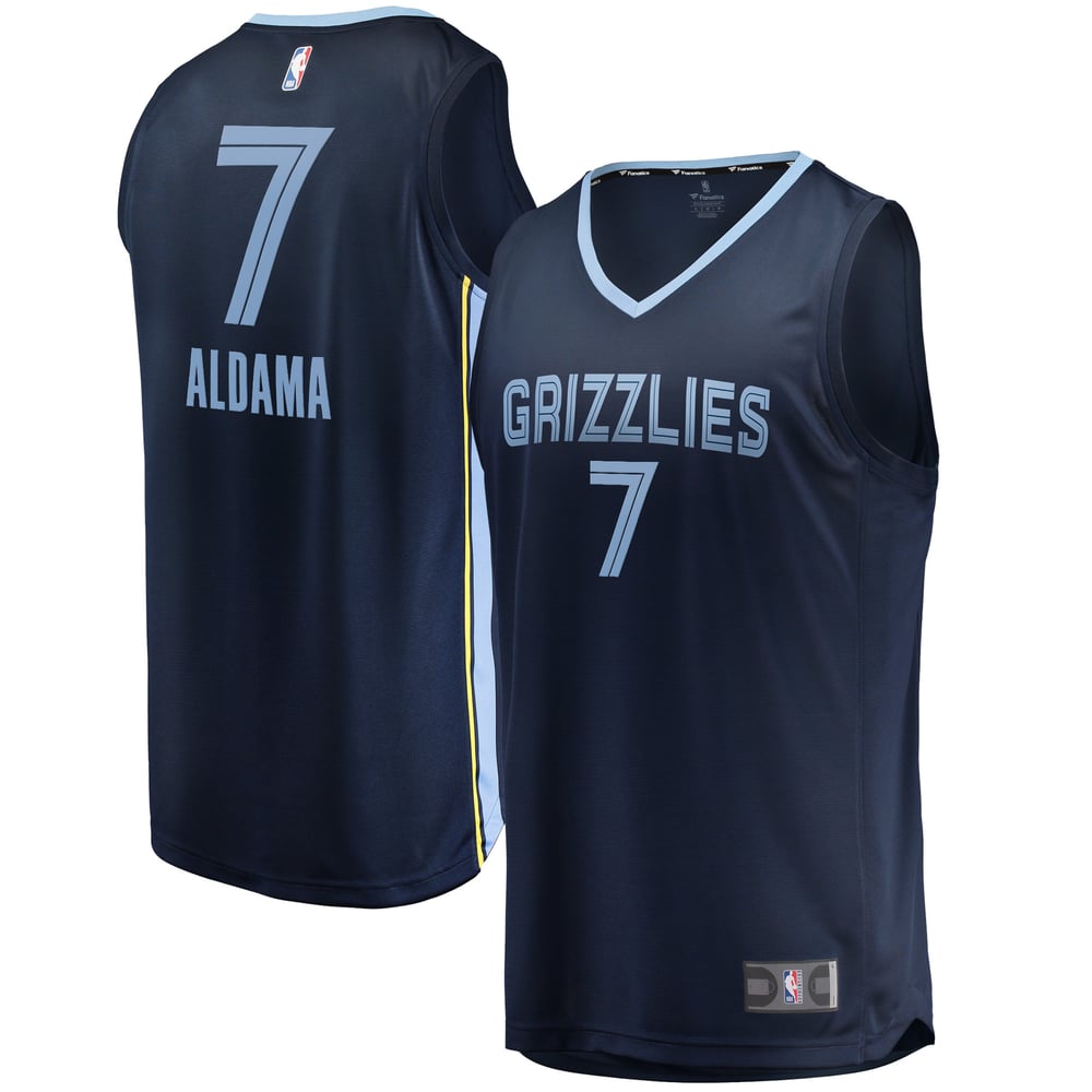 Maillot Santi Aldama Memphis Grizzlies Fast Break Icon Edition - Navy