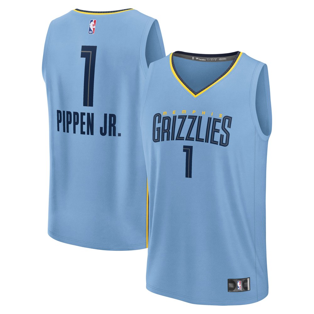Maillot Scotty Pippen Jr. Memphis Grizzlies Fast Break Statement Edition - Light Blue