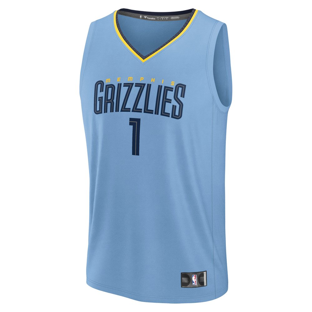 Maillot Scotty Pippen Jr. Memphis Grizzlies Fast Break Statement Edition - Light Blue