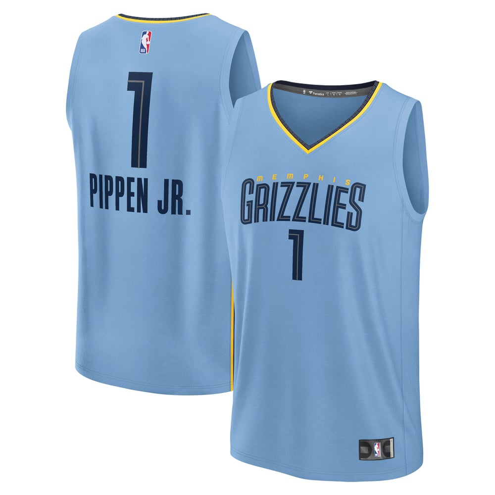 Maillot Scotty Pippen Jr. Memphis Grizzlies Fast Break Statement Edition - Light Blue