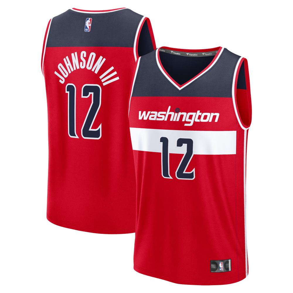 Maillot Tre Johnson III Washington Wizards Fast Break Icon Edition - Red