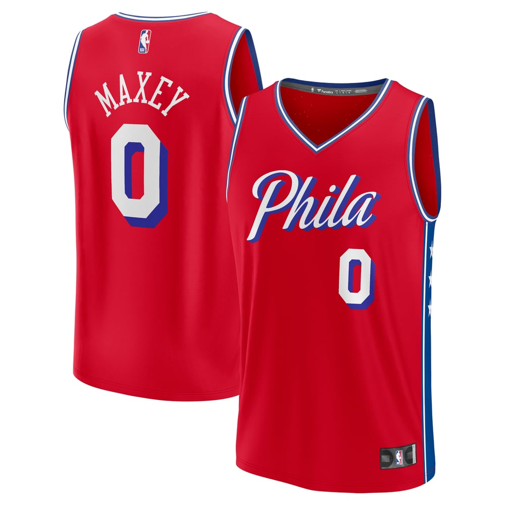 Maillot Tyrese Maxey Philadelphia 76ers Fast Break Statement Edition - Red