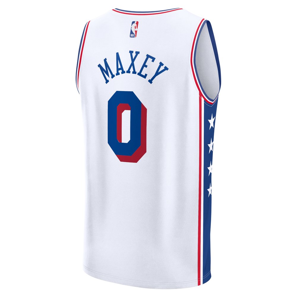 Maillot Tyrese Maxey Philadelphia 76ers Fast Break Association Edition - White