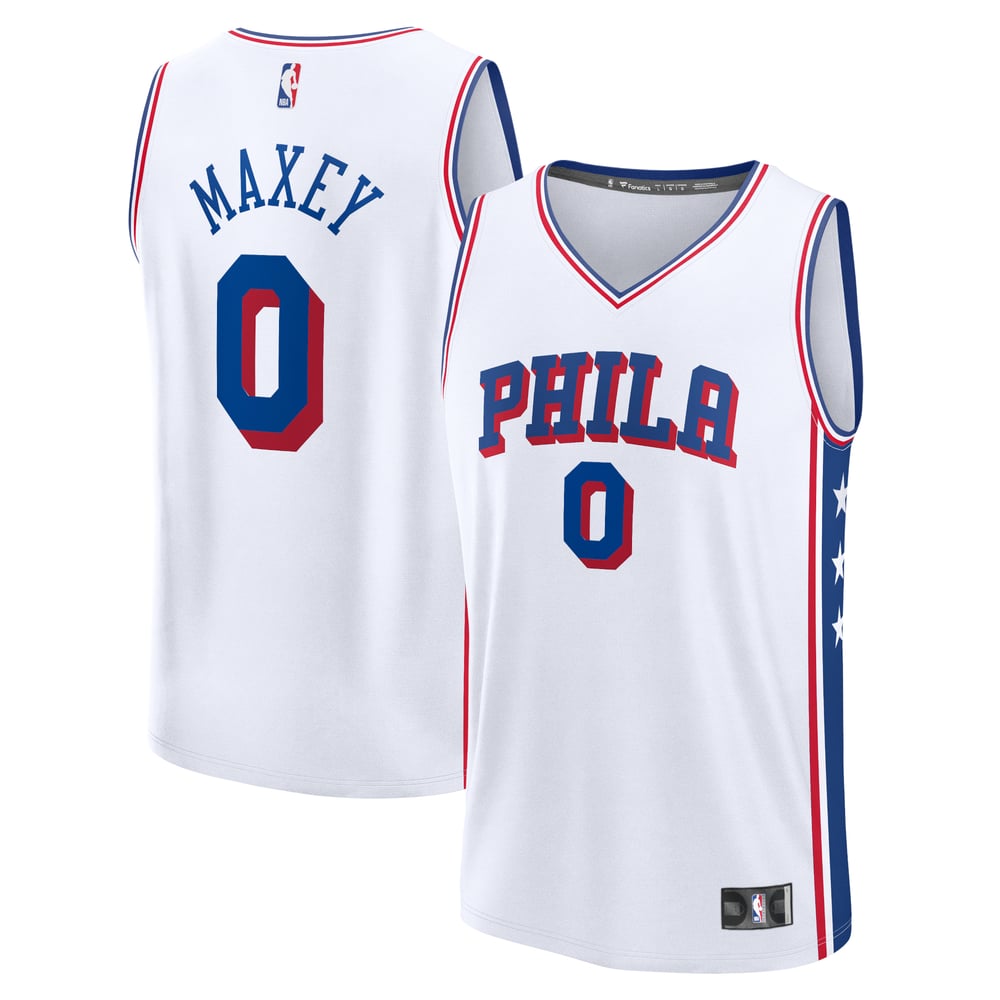 Maillot Tyrese Maxey Philadelphia 76ers Fast Break Association Edition - White