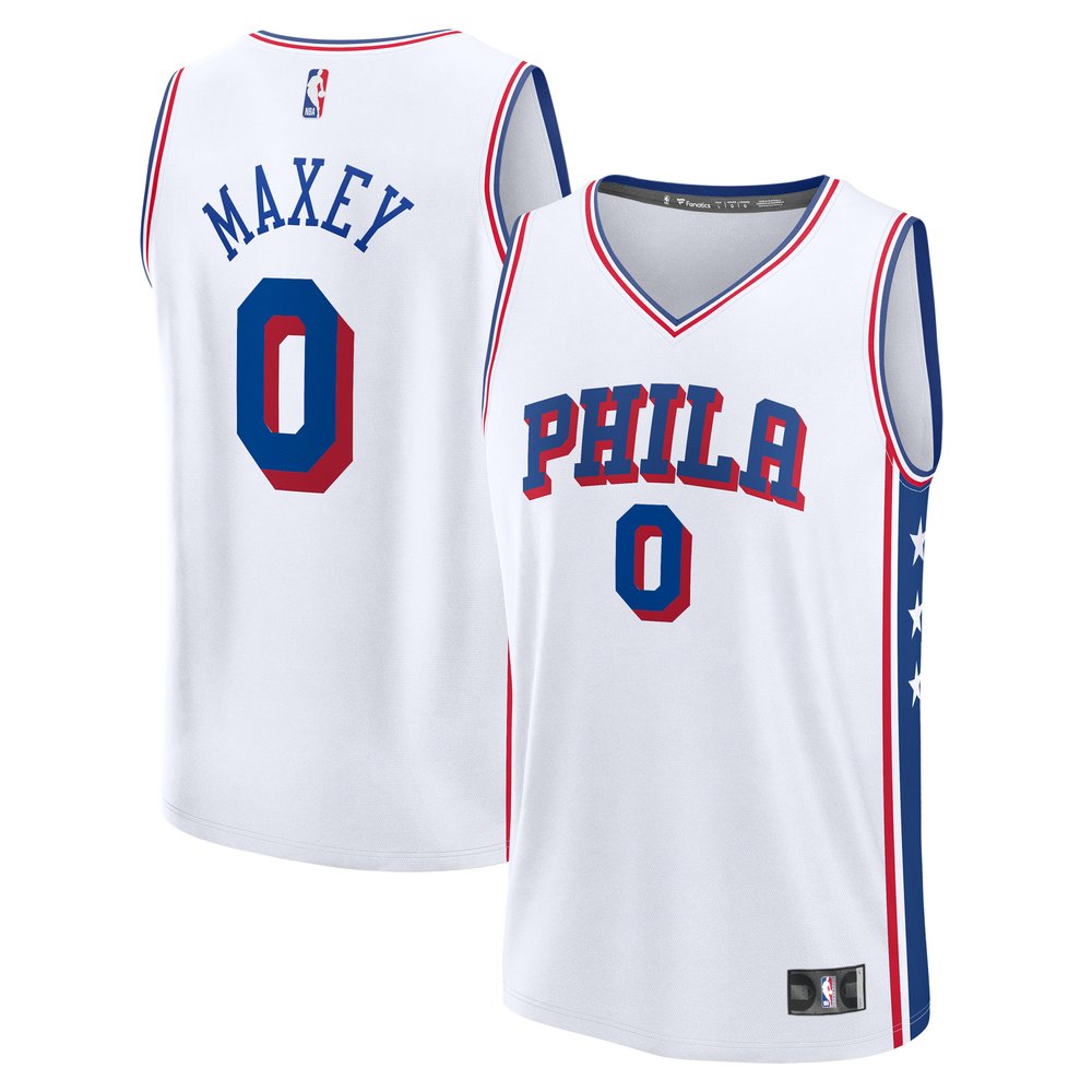 Maillot Tyrese Maxey Philadelphia 76ers Fast Break Association Edition - White