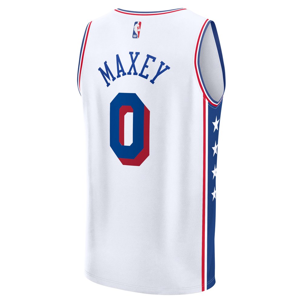 Maillot Tyrese Maxey Philadelphia 76ers Fast Break Association Edition - White