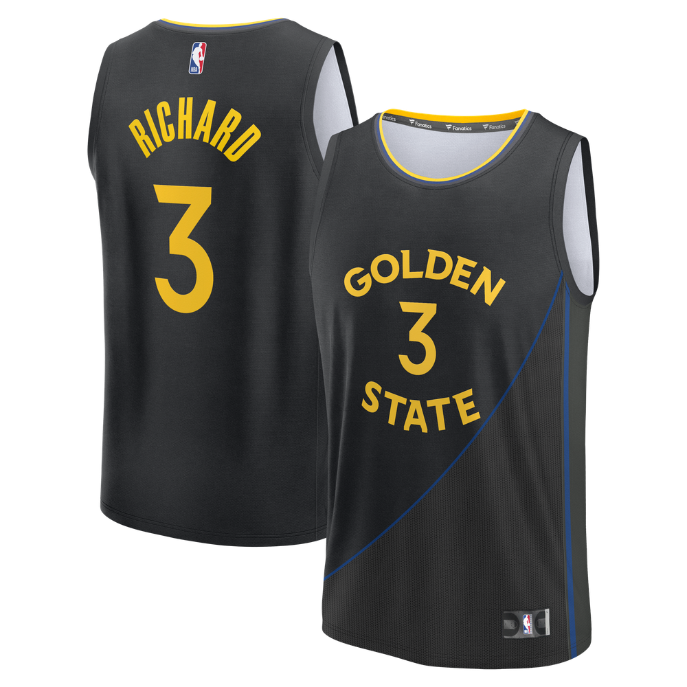 Maillot Will Richard Golden State Warriors Fast Break Statement Edition - Black