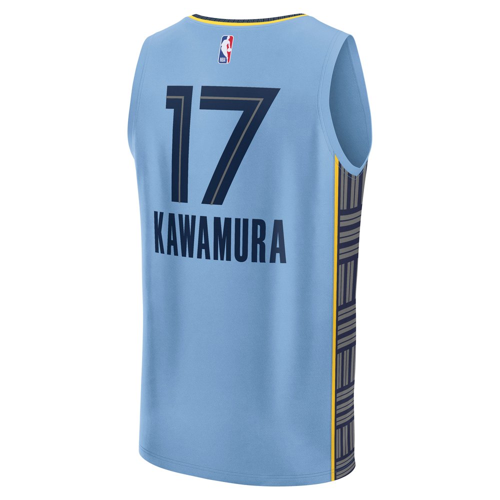 Maillot Yuki Kawamura Memphis Grizzlies Fast Break Statement Edition - Light Blue