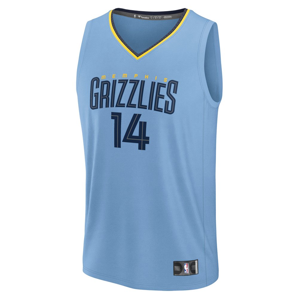 Maillot Zach Edey Memphis Grizzlies Fast Break Statement Edition - Light Blue