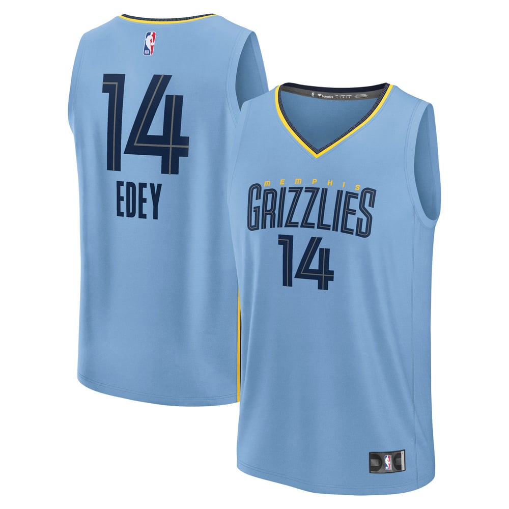 Maillot Zach Edey Memphis Grizzlies Fast Break Statement Edition - Light Blue
