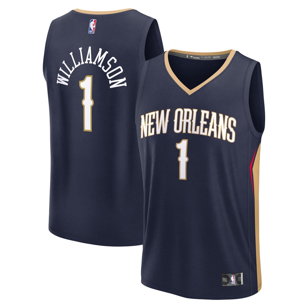 Maillot Zion Williamson New Orleans Pelicans Fast Break Icon Edition - Navy