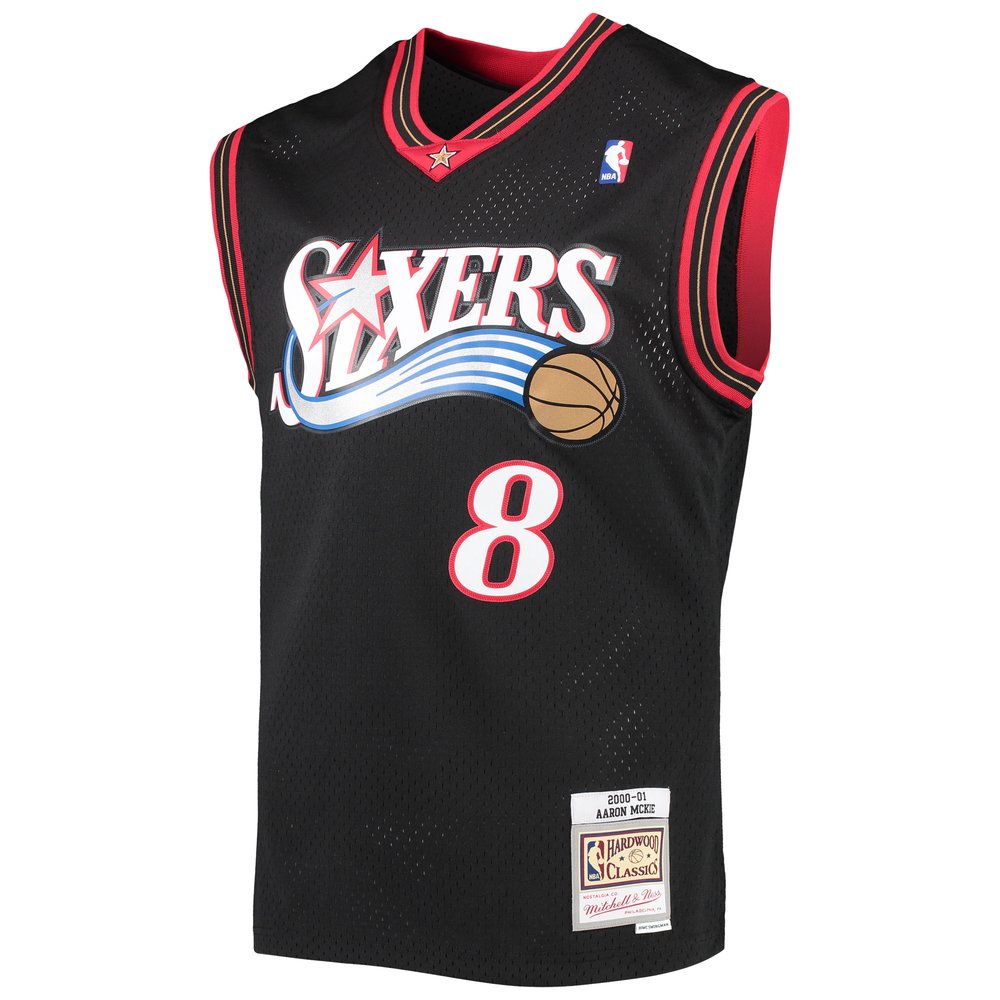 Maillot Aaron McKie Philadelphia 76ers Swingman Hardwood Classics - Black