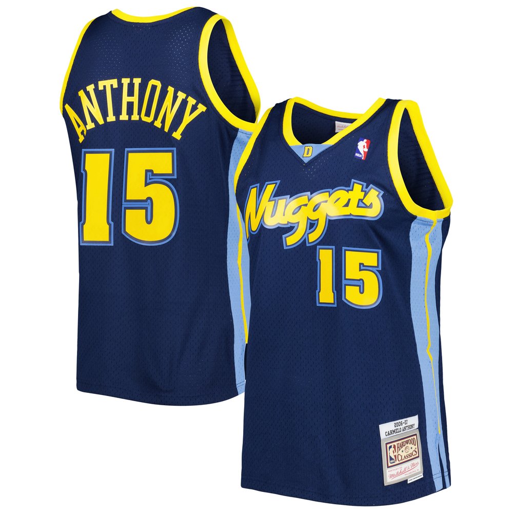 Maillot Carmelo Anthony Denver Nuggets Swingman Hardwood Classics - Navy