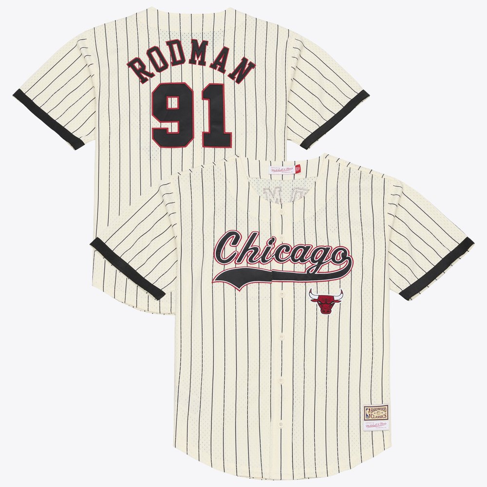 Maillot Dennis Rodman Chicago Bulls Replica - Cream