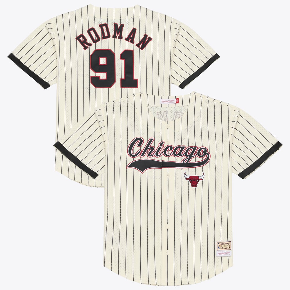 Maillot Dennis Rodman Chicago Bulls Replica - Cream