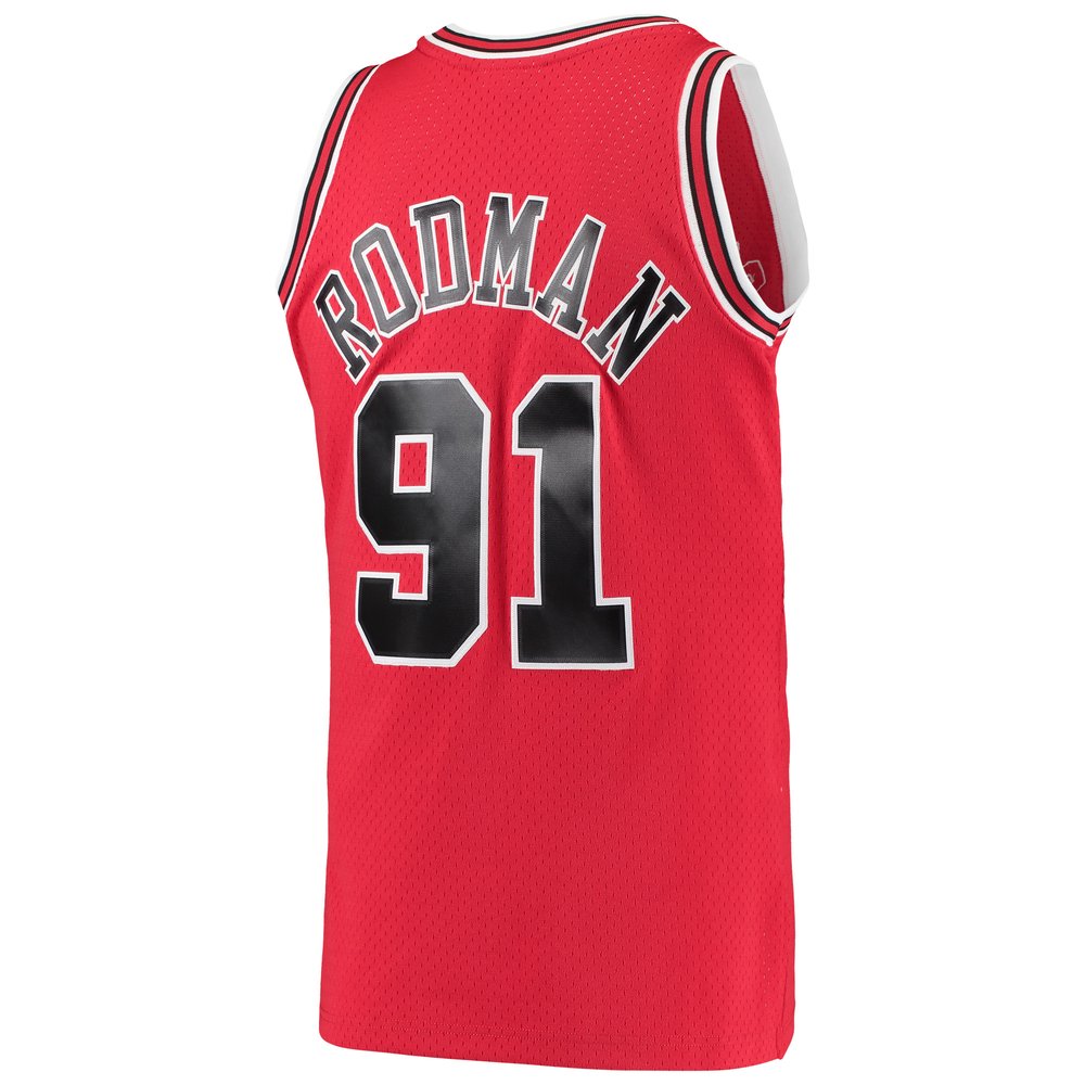 Maillot Dennis Rodman Chicago Bulls Swingman Hardwood Classics - Red