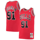 Maillot Dennis Rodman Chicago Bulls Swingman Hardwood Classics - Red