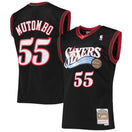 Maillot Dikembe Mutombo Philadelphia 76ers Swingman Hardwood Classics - Black