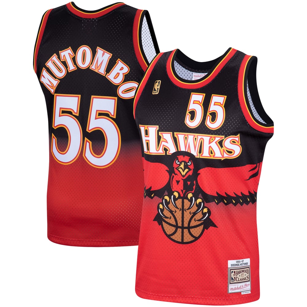 Maillot Dikembe Mutombo Atlanta Hawks Swingman Hardwood Classics - Scarlet