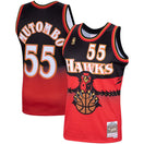 Maillot Dikembe Mutombo Atlanta Hawks Swingman Hardwood Classics - Scarlet