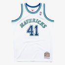 Maillot Dirk Nowitzki Dallas Mavericks Swingman Hardwood Classics - White