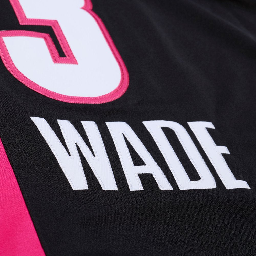 Maillot Dwyane Wade Miami Heat Authentic Hardwood Classics - Black