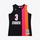 Maillot Dwyane Wade Miami Heat Authentic Hardwood Classics - Black