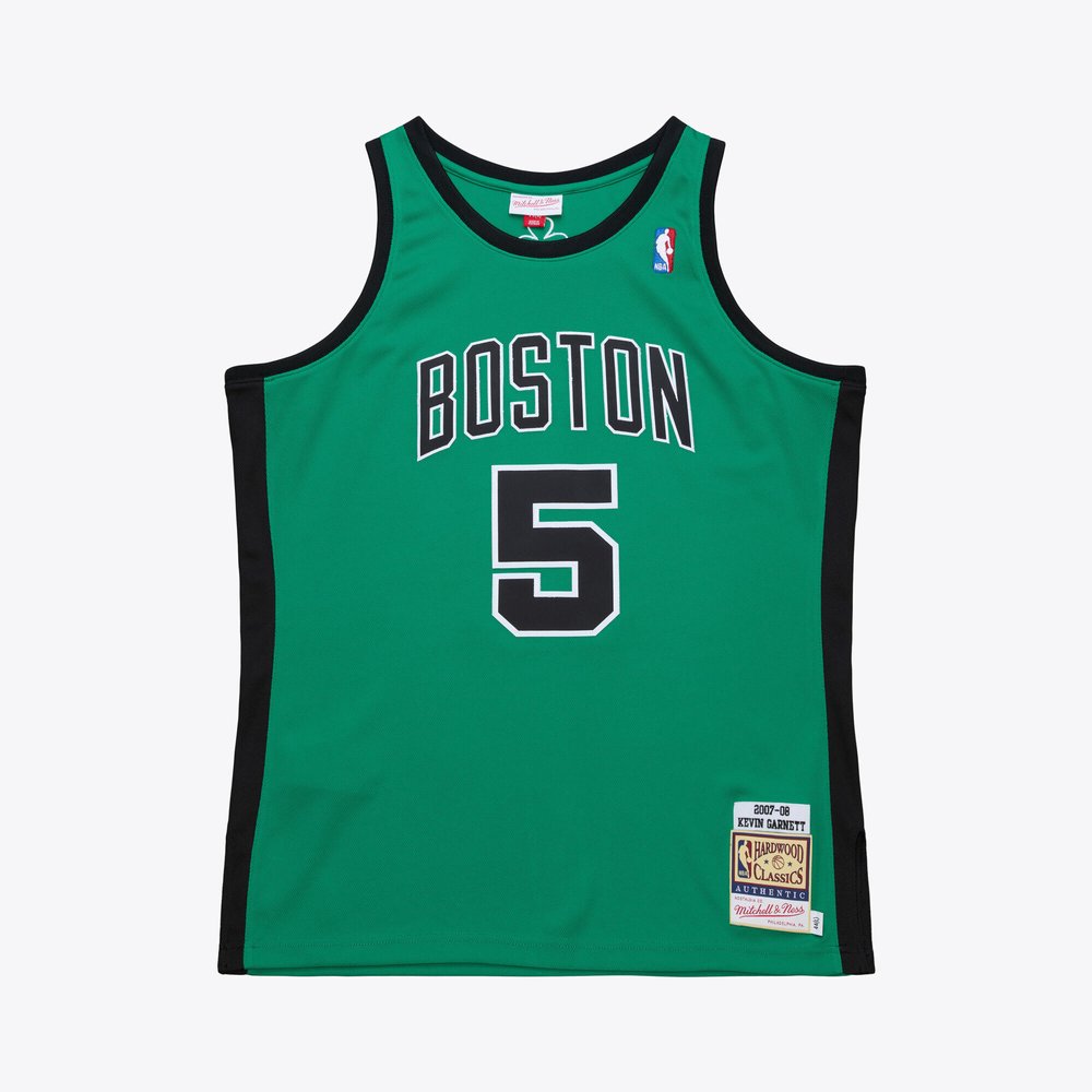 Maillot Kevin Garnett Boston Celtics Authentic Hardwood Classics - Kelly Green