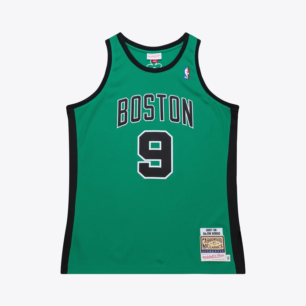 Maillot Rajon Rondo Boston Celtics Authentic Hardwood Classics - Kelly Green