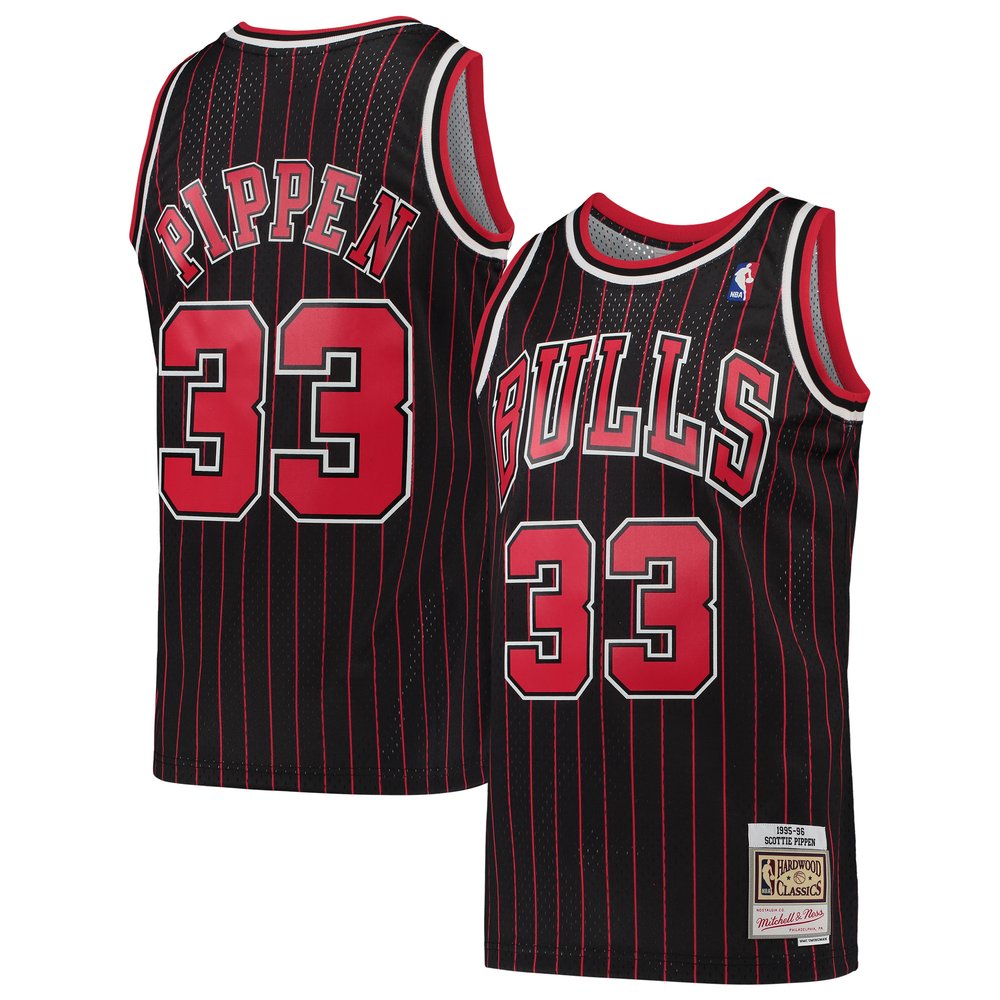 Maillot Scottie Pippen Chicago Bulls Swingman Hardwood Classics - Black