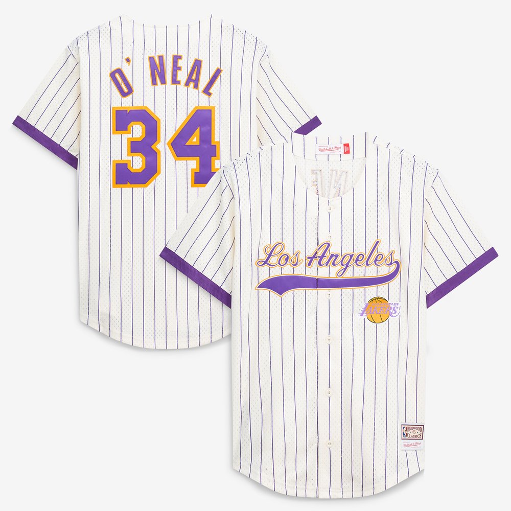 Maillot Shaquille O'Neal Los Angeles Lakers Hardwood Classics - Cream