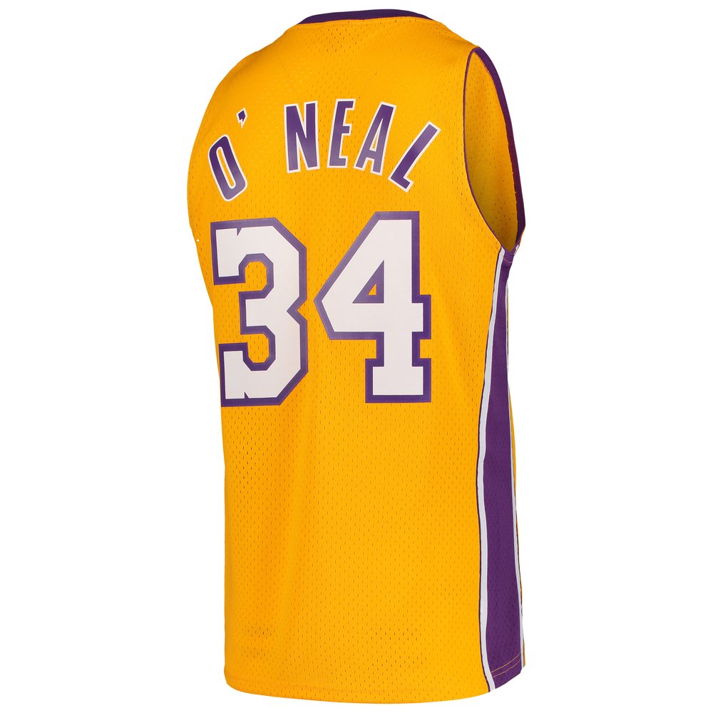 Maillot Shaquille O'Neal Los Angeles Lakers Swingman Hardwood Classics - Gold