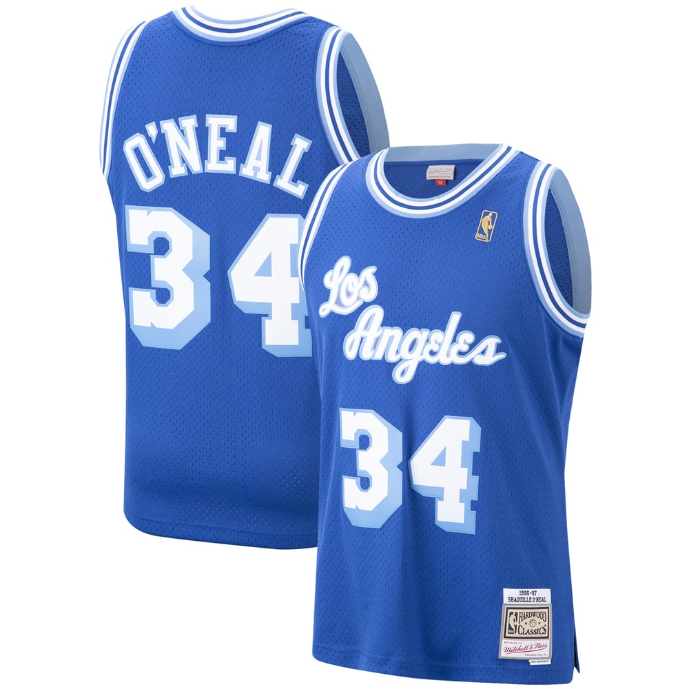 Maillot Shaquille O'Neal Los Angeles Lakers Swingman Hardwood Classics - Royal
