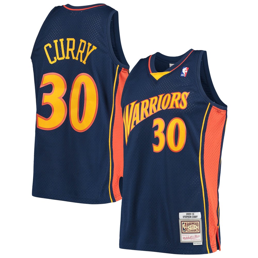 Maillot Stephen Curry Golden State Warriors Swingman Hardwood Classics - Navy