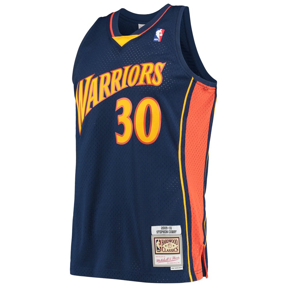 Maillot Stephen Curry Golden State Warriors Swingman Hardwood Classics - Navy