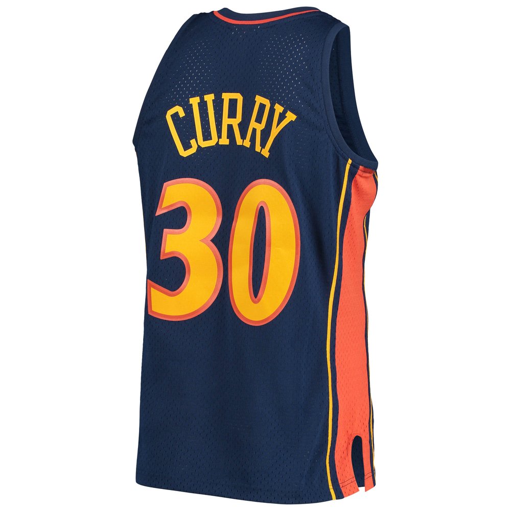 Maillot Stephen Curry Golden State Warriors Swingman Hardwood Classics - Navy