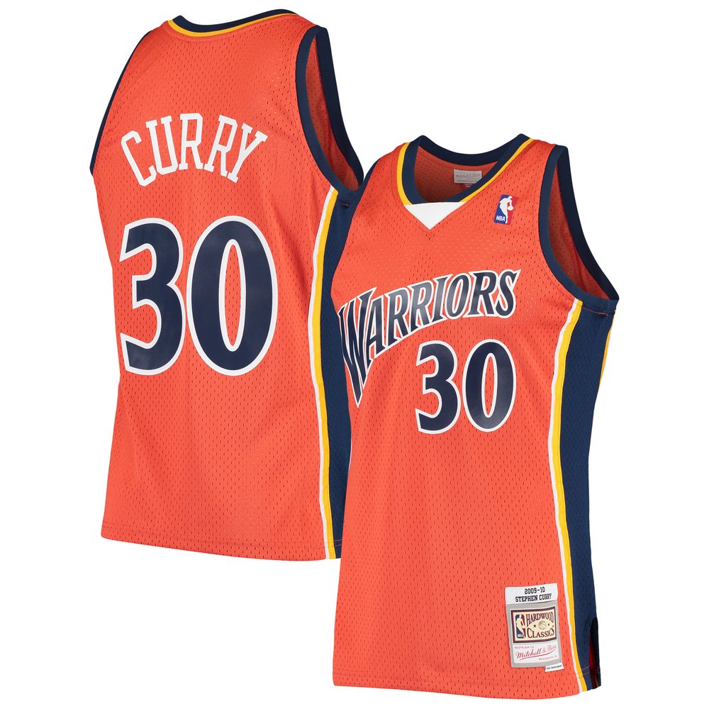 Maillot Stephen Curry Golden State Warriors Swingman Hardwood Classics - Orange