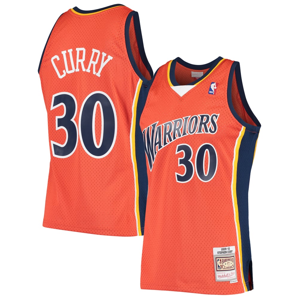 Maillot Stephen Curry Golden State Warriors Swingman Hardwood Classics - Orange