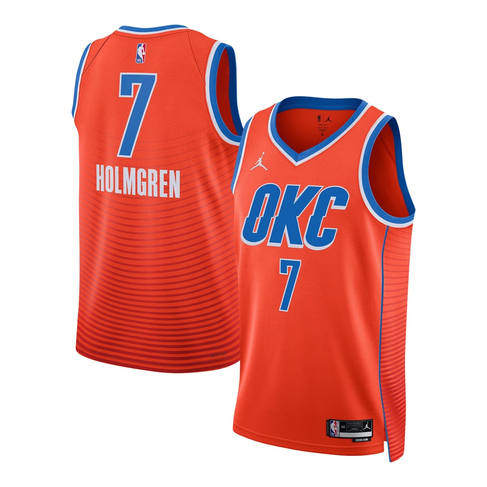 Maillot Chet Holmgren Oklahoma City Thunder Swingman Statement Edition - Orange