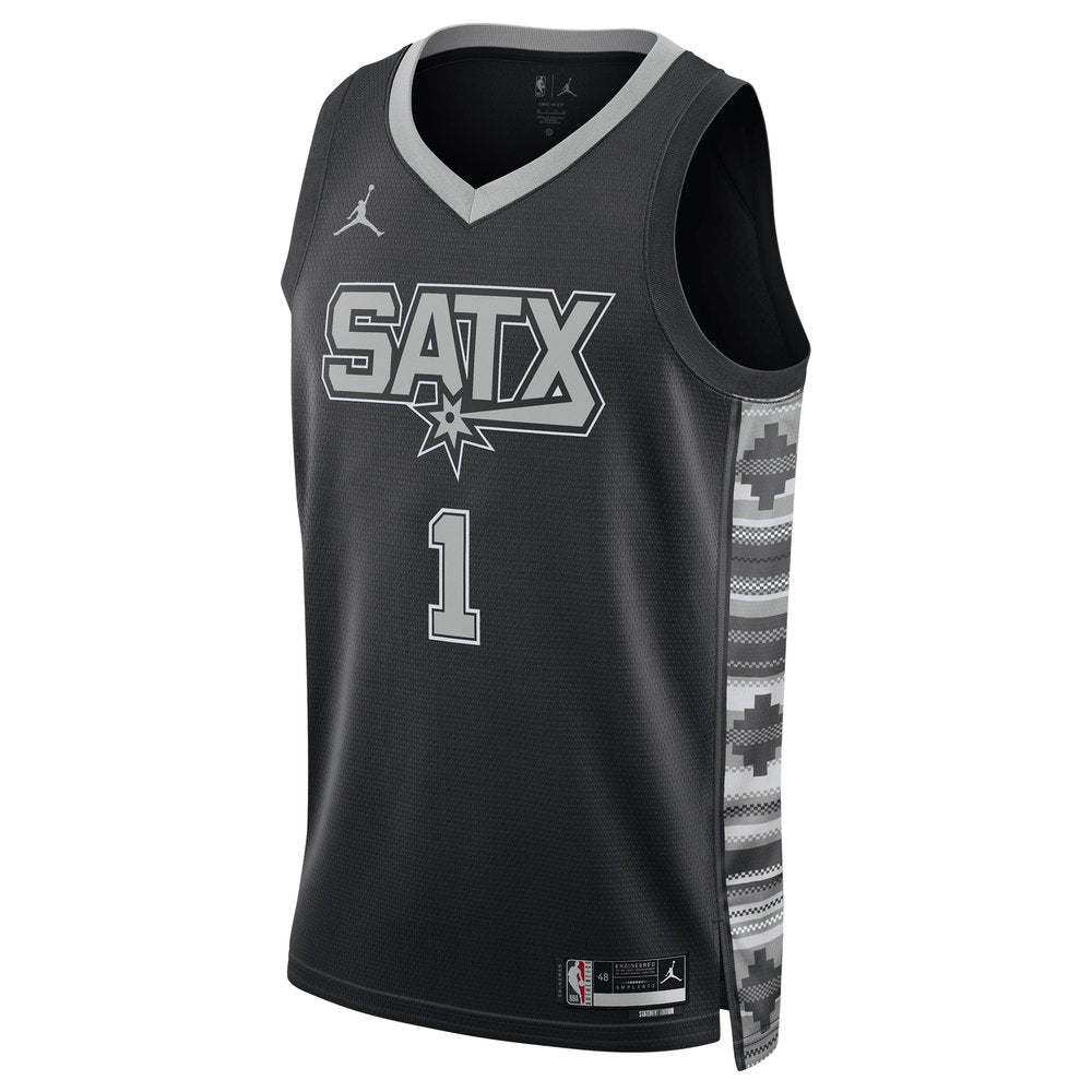 Maillot Victor Wembanyama San Antonio Spurs Swingman Statement Edition - Black