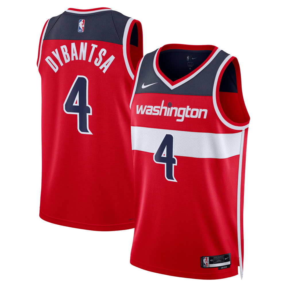 Maillot AJ Dybantsa Washington Wizards Swingman Icon Edition - Red