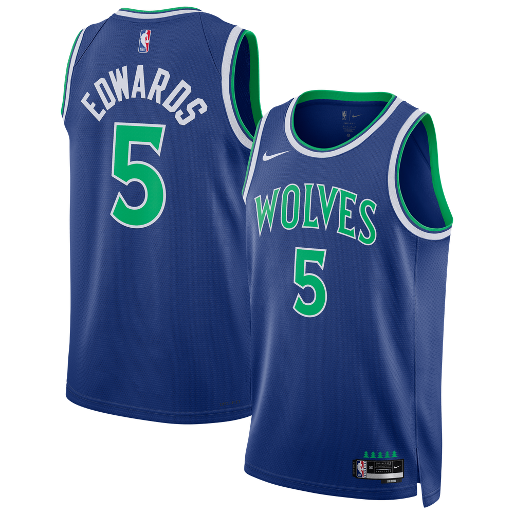 Maillot Anthony Edwards Minnesota Timberwolves Swingman Icon Edition - Blue